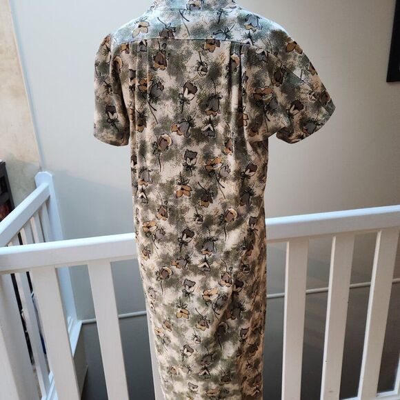 Vintage handmade floral button front dress / M - Picture 9 of 9